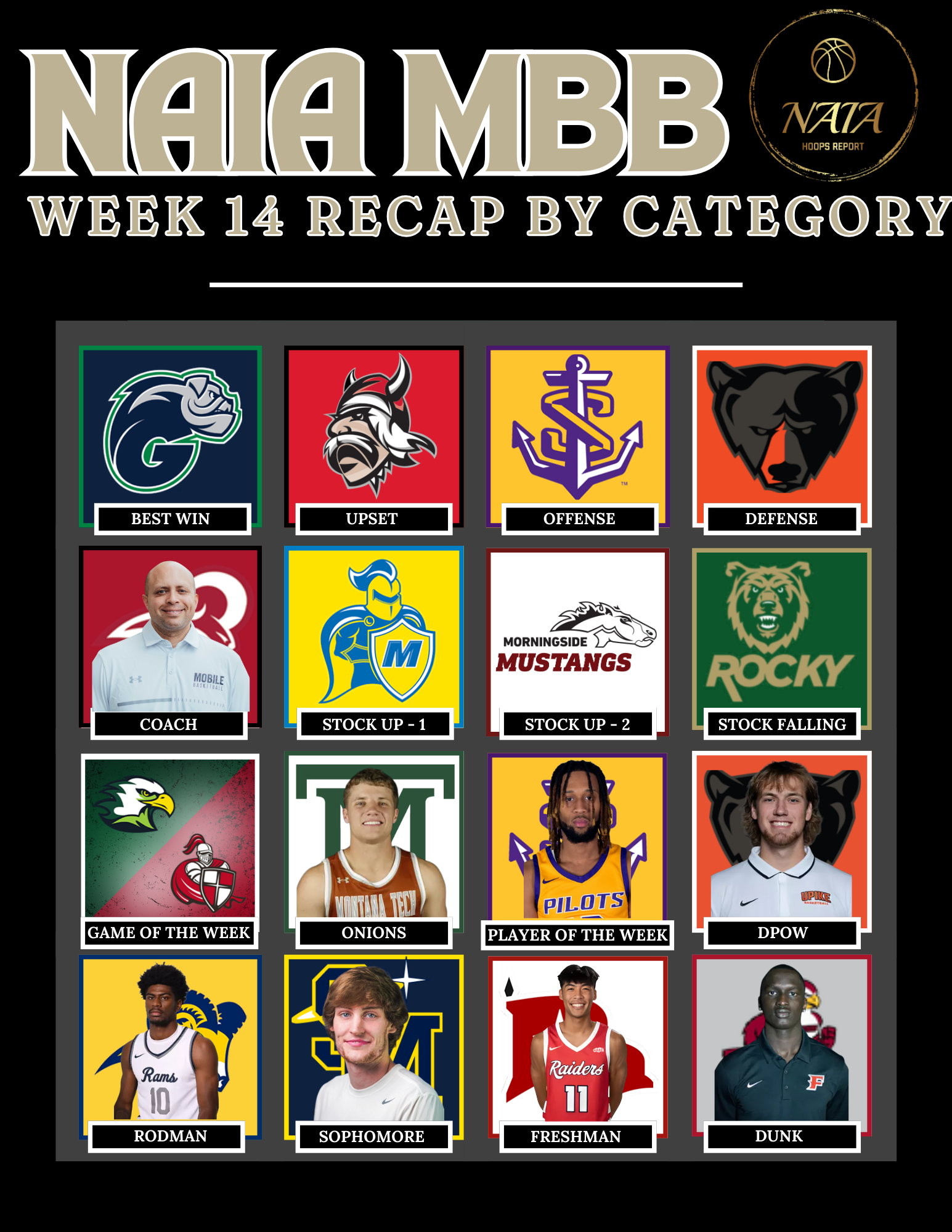 NAIA MBB Week 14 Recap By Categories